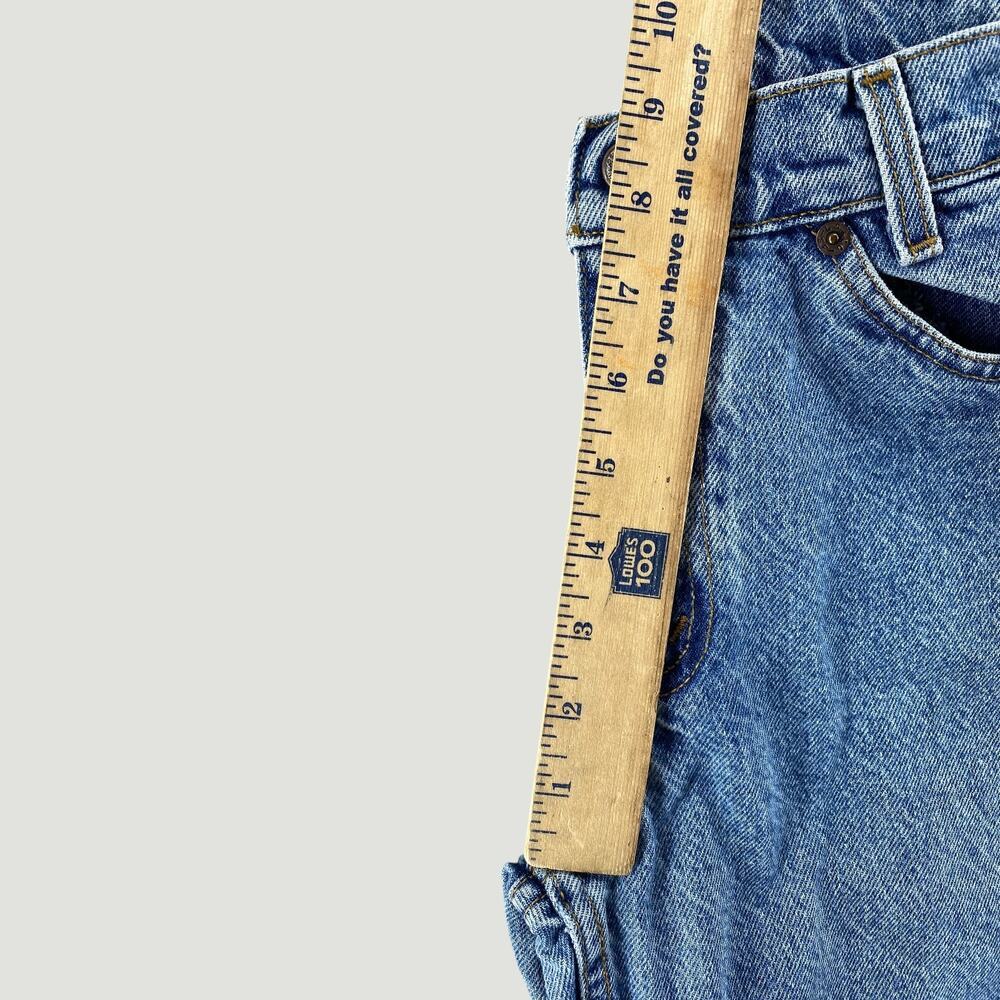 Levis 550 Youth 12 Relaxed Fit Jeans 25x26 Medium Wash Denim - Picture 9 of 10